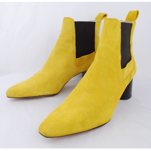 zara yellow boots